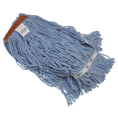 Looped End Narrow Band Synthetic Wet Mop Head, 20 Ounce, Blue